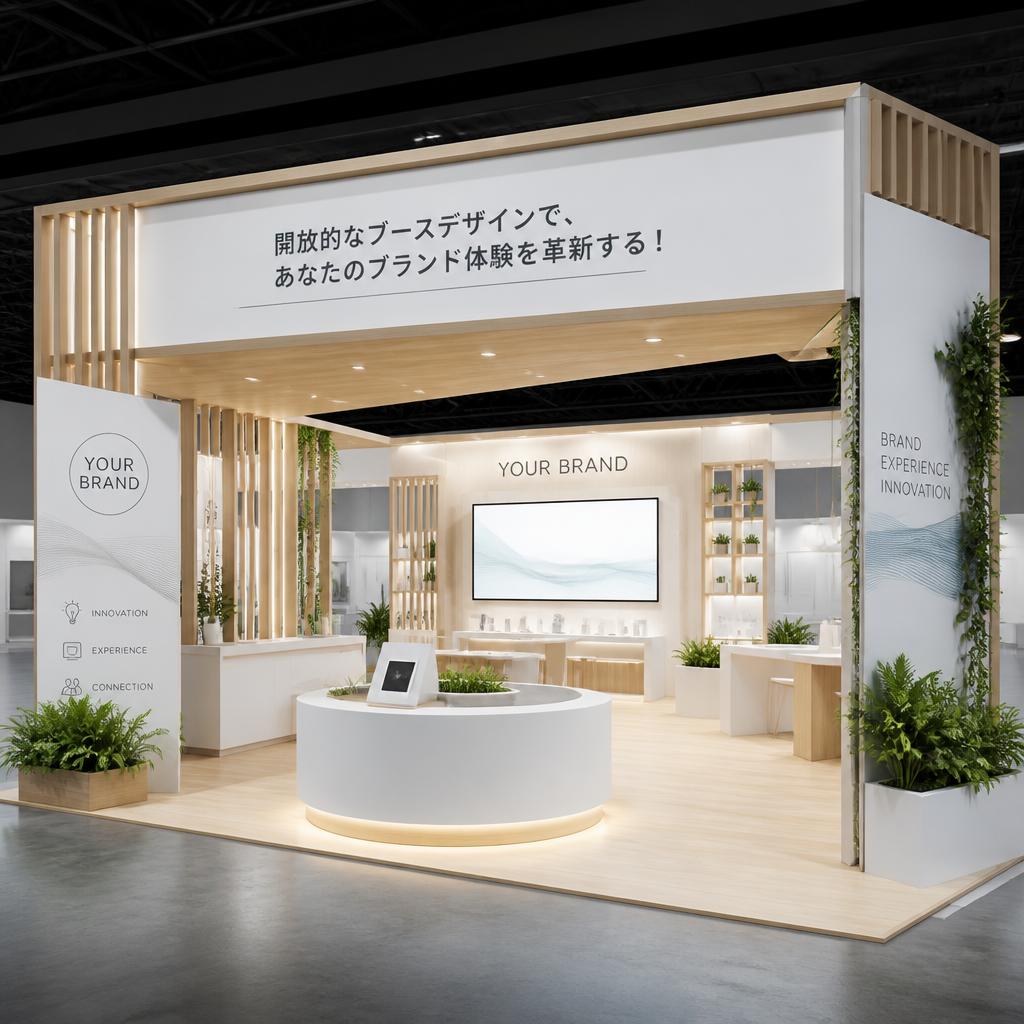開放的なブースデザインで、あなたのブランド体験を革新する！