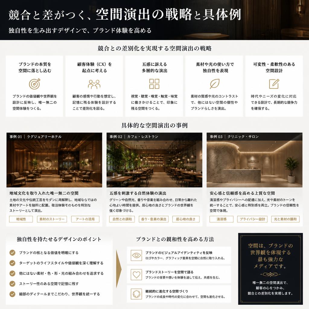 差別化を図るための空間演出