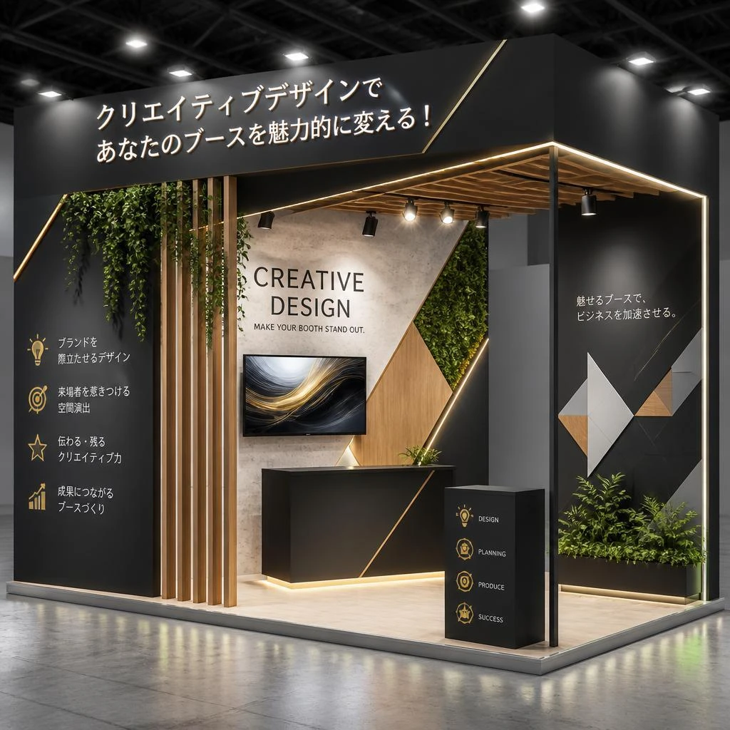 クリエイティブデザインであなたのブースを魅力的に変える！
