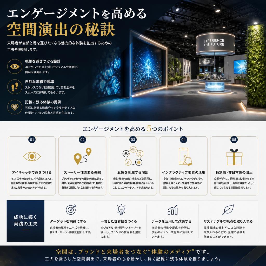 プロモーション効果を最大化する空間演出